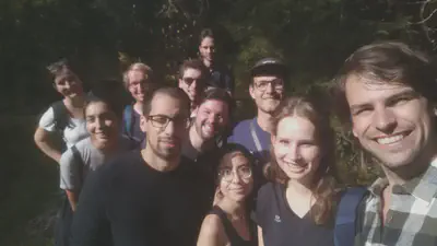 October, 2023. Left to right: Janna Lendner, Isabel Raposo, Jan Martini, Martin Cotrina, Jonas Terlau, Frank van Schalkwijk, Michael Hahn, Gabriela Iwama, Markus Kopf, Kirsti Brandes, Randolph Helfrich